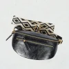 Accessoires-Lauren Vidal BESACE DOUBLE ZIP ELDA Noir