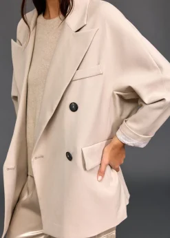 Vestes & Manteaux-Lauren Vidal BLAZER OVERSIZE FALONE Sand