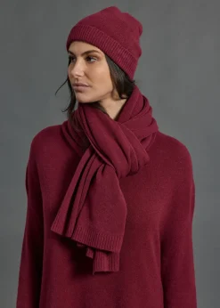 Accessoires-Lauren Vidal BONNET EN MAILLE NORA Grenade