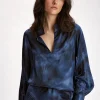 Chemises & Blouses-Lauren Vidal CHEMISE EN SOIE IMPRIMÉE BRETT Lune