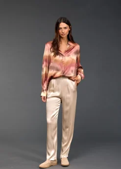 Chemises & Blouses-Lauren Vidal CHEMISE EN TIE AND DYE MARINO Rotko