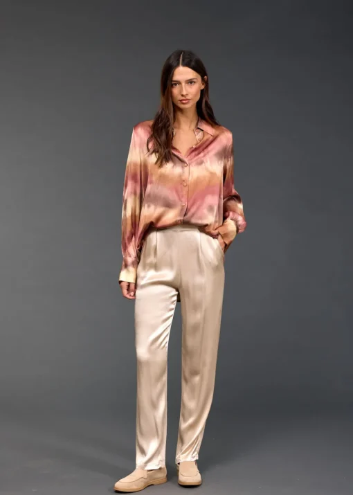 Chemises & Blouses-Lauren Vidal CHEMISE EN TIE AND DYE MARINO Rotko