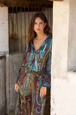 Chemises & Blouses-Lauren Vidal CHEMISE IMPRIMÉE CACHEMIRE SURI Lutetia