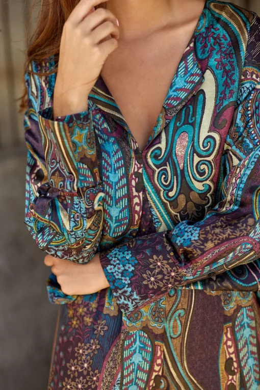 Chemises & Blouses-Lauren Vidal CHEMISE IMPRIMÉE CACHEMIRE SURI Lutetia