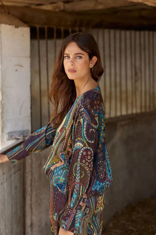 Chemises & Blouses-Lauren Vidal CHEMISE IMPRIMÉE CACHEMIRE SURI Lutetia