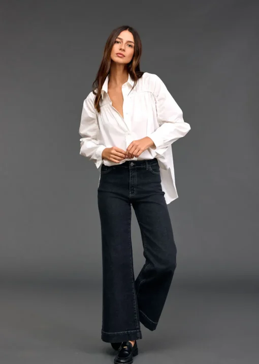 Chemises & Blouses-Lauren Vidal CHEMISE RAYÉE BIMBA Blanc