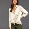 Chemises & Blouses-Lauren Vidal CHEMISE SOUPLE CELA Creme