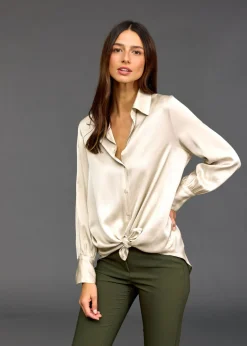 Chemises & Blouses-Lauren Vidal CHEMISE SOUPLE CELA Creme