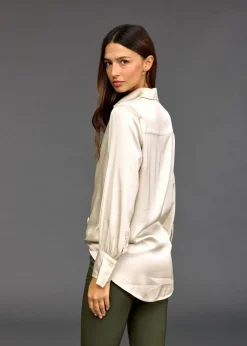 Chemises & Blouses-Lauren Vidal CHEMISE SOUPLE CELA Creme