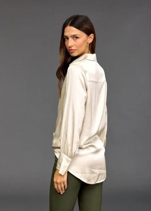 Chemises & Blouses-Lauren Vidal CHEMISE SOUPLE CELA Creme