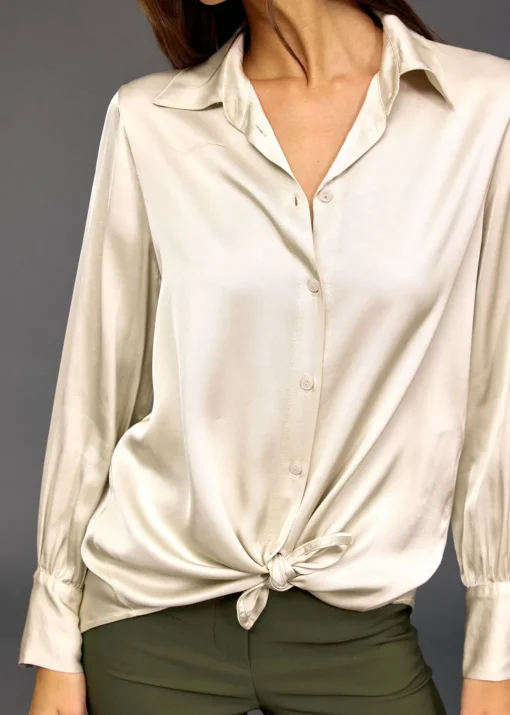 Chemises & Blouses-Lauren Vidal CHEMISE SOUPLE CELA Creme