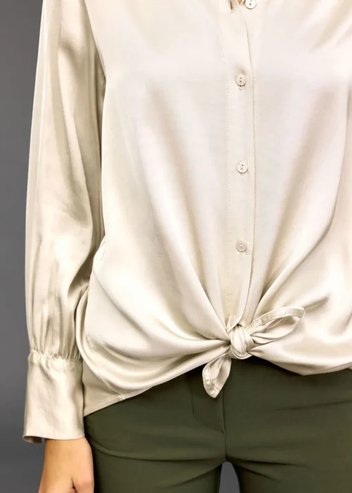 Chemises & Blouses-Lauren Vidal CHEMISE SOUPLE CELA Creme