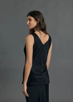 Tops-Lauren Vidal DÉBARDEUR EN VISCOSE IROS Noir