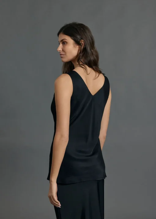 Tops-Lauren Vidal DÉBARDEUR EN VISCOSE IROS Noir