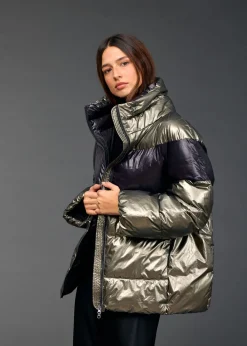 Vestes & Manteaux-Lauren Vidal DOUDOUNE BICOLORE OWEN Mordore