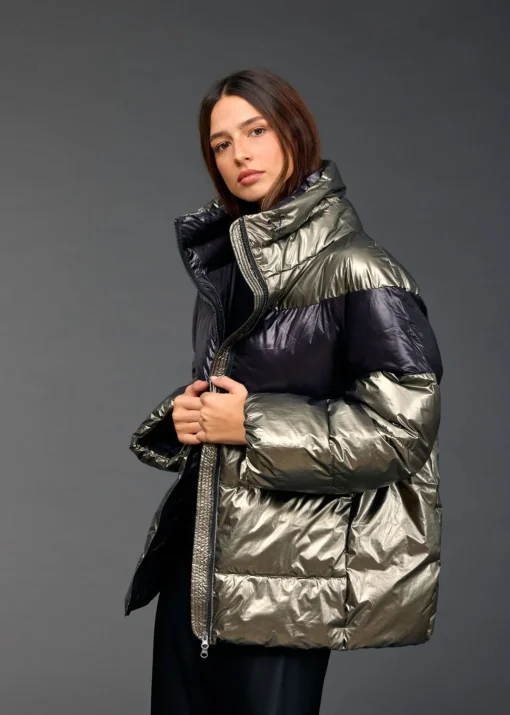 Vestes & Manteaux-Lauren Vidal DOUDOUNE BICOLORE OWEN Mordore