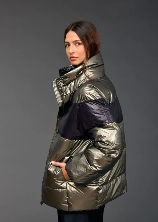 Vestes & Manteaux-Lauren Vidal DOUDOUNE BICOLORE OWEN Mordore
