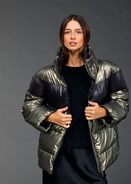 Vestes & Manteaux-Lauren Vidal DOUDOUNE BICOLORE OWEN Mordore