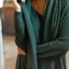 Accessoires-Lauren Vidal ECHARPE EN MAILLE NEL Green