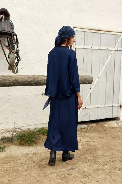 Robes & Jupes-Lauren Vidal JUPE LONGUE ÉVASÉE COME Eclipse