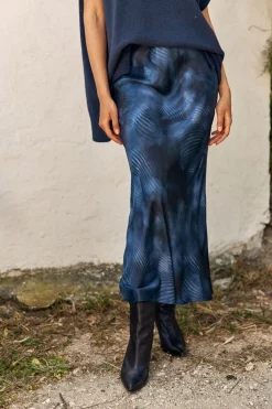 Robes & Jupes-Lauren Vidal JUPE VISCOSE | SOIE JANE Lune