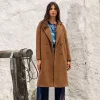 Vestes & Manteaux-Lauren Vidal MANTEAU FLUIDE PABLO Havane