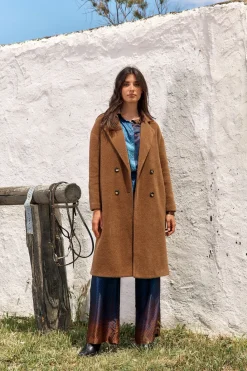 Vestes & Manteaux-Lauren Vidal MANTEAU FLUIDE PABLO Havane