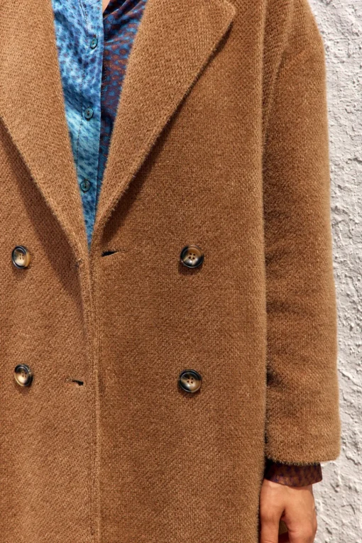 Vestes & Manteaux-Lauren Vidal MANTEAU FLUIDE PABLO Havane