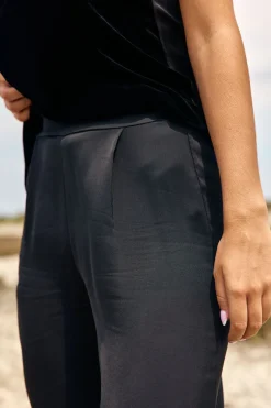 Pantalons-Lauren Vidal PANTALON BI-MATIÈRE SHADOW Noir