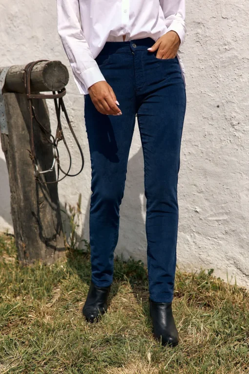 Pantalons-Lauren Vidal PANTALON CHINO EN VELOURS DINO Eclypse