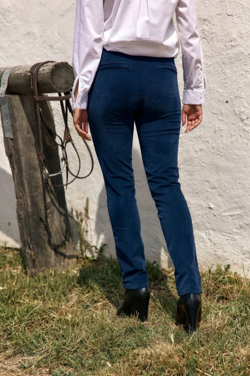 Pantalons-Lauren Vidal PANTALON CHINO EN VELOURS DINO Eclypse