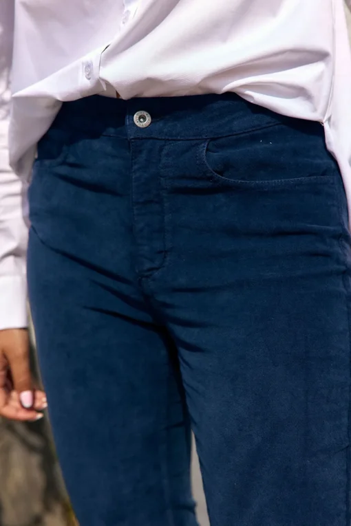 Pantalons-Lauren Vidal PANTALON CHINO EN VELOURS DINO Eclypse