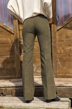 Pantalons-Lauren Vidal PANTALON FLARE JIM Bronze
