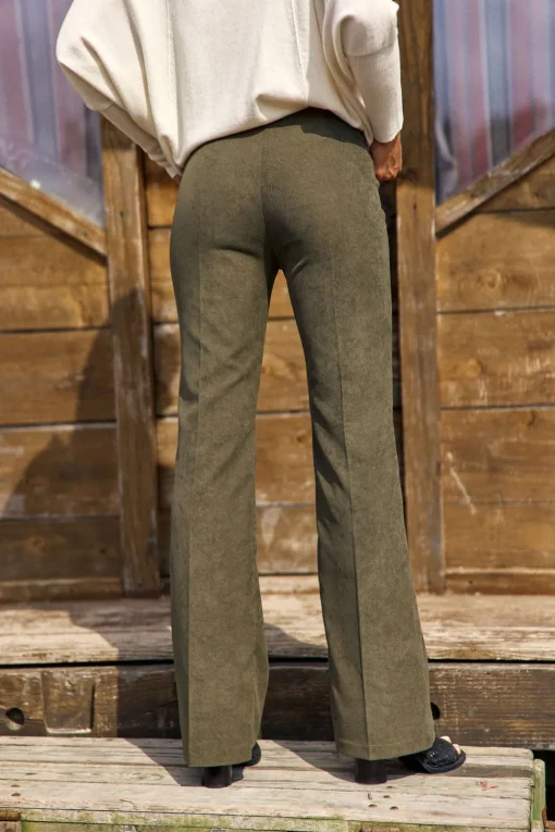 Pantalons-Lauren Vidal PANTALON FLARE JIM Bronze