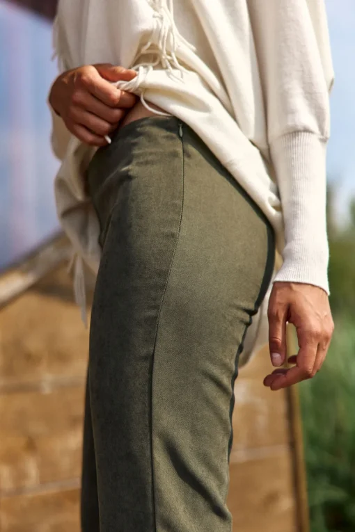 Pantalons-Lauren Vidal PANTALON FLARE JIM Bronze