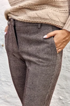 Pantalons-Lauren Vidal PANTALON FLARE MILANE Raisin
