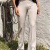 Pantalons-Lauren Vidal PANTALON FLUIDE FIONA Craie