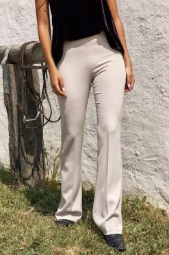 Pantalons-Lauren Vidal PANTALON FLUIDE FIONA Craie
