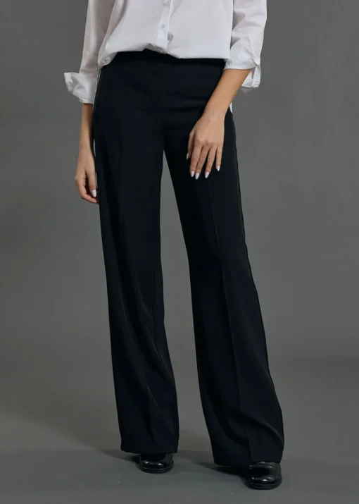 Pantalons-Lauren Vidal PANTALON FLUIDE FIONA Noir