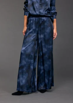 Pantalons-Lauren Vidal PANTALON FLUIDE IMPRIMÉ LORINE Lune