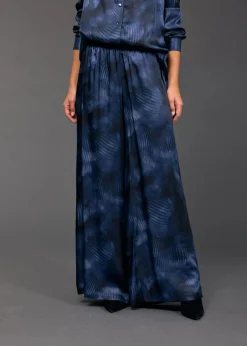 Pantalons-Lauren Vidal PANTALON FLUIDE IMPRIMÉ LORINE Lune