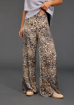 Pantalons-Lauren Vidal PANTALON FLUIDE IMPRIMÉ PAT Wild