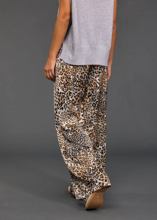 Pantalons-Lauren Vidal PANTALON FLUIDE IMPRIMÉ PAT Wild