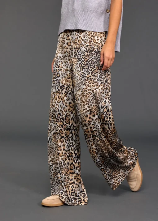 Pantalons-Lauren Vidal PANTALON FLUIDE IMPRIMÉ PAT Wild
