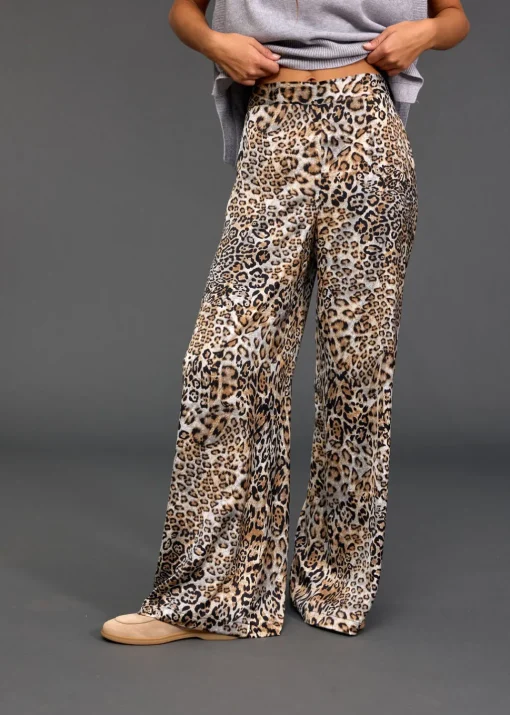 Pantalons-Lauren Vidal PANTALON FLUIDE IMPRIMÉ PAT Wild