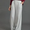 Pantalons-Lauren Vidal PANTALON LARGE MATTEO Creme