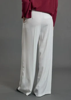 Pantalons-Lauren Vidal PANTALON LARGE MATTEO Creme