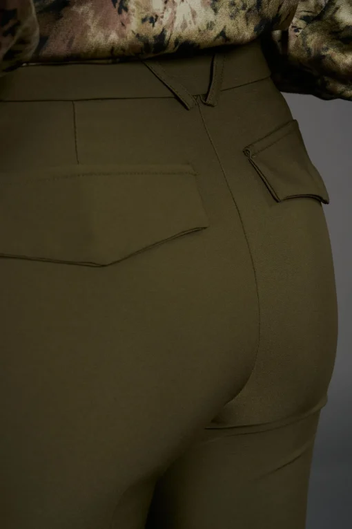 Pantalons-Lauren Vidal PANTALON SOUPLE EVASE JUDY Bronze