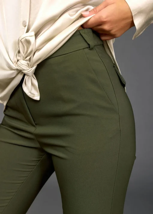 Pantalons-Lauren Vidal PANTALON SOUPLE EVASE JUDY Bronze