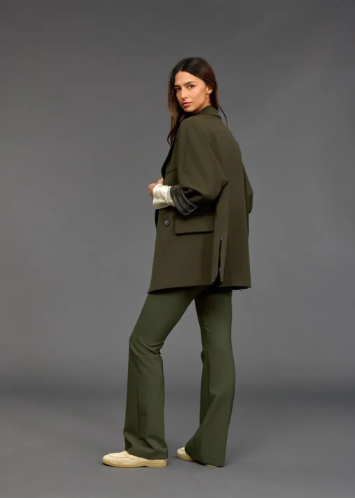Pantalons-Lauren Vidal PANTALON SOUPLE EVASE JUDY Bronze